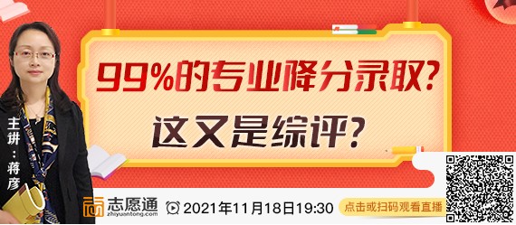 直播预告:99%的综评降分录取？这又是综评？
