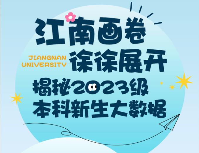 5202人！江南大学2023级本科新生大数据揭秘！