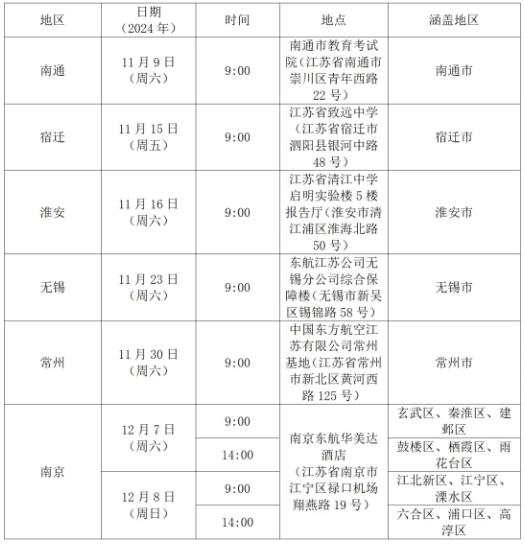 1731895650760198.jpg 南京航空航天大学2025年江苏省飞行技术专业招生初检面试安排2.jpg