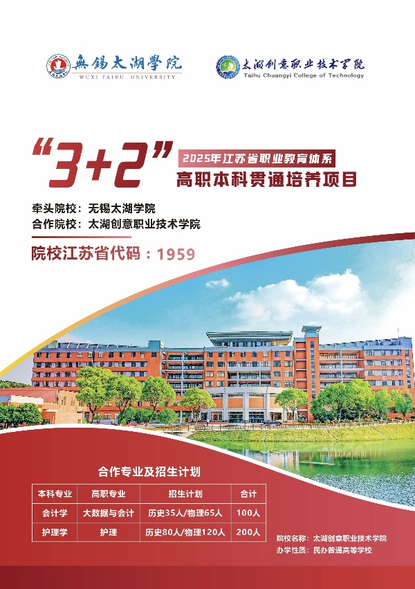 2025年太湖创意职业技术学院“3+2”高职本科贯通培养项目招生简章_副本.jpg
