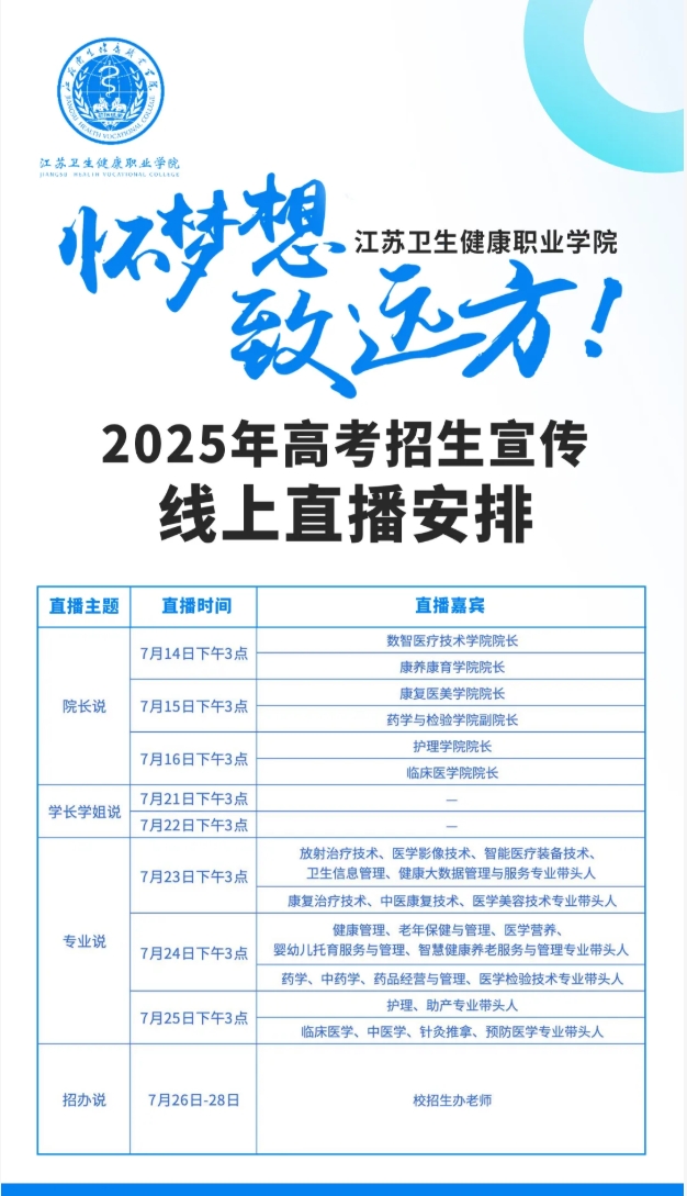 江苏卫生健康职业学院2025年高考招生宣传线上直播.png