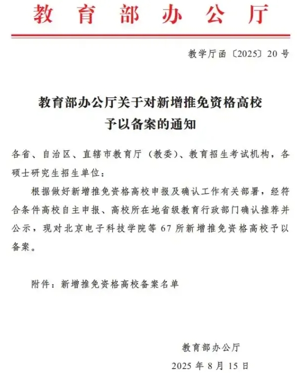 全部通过！67所高校，正式获批保研资格.png