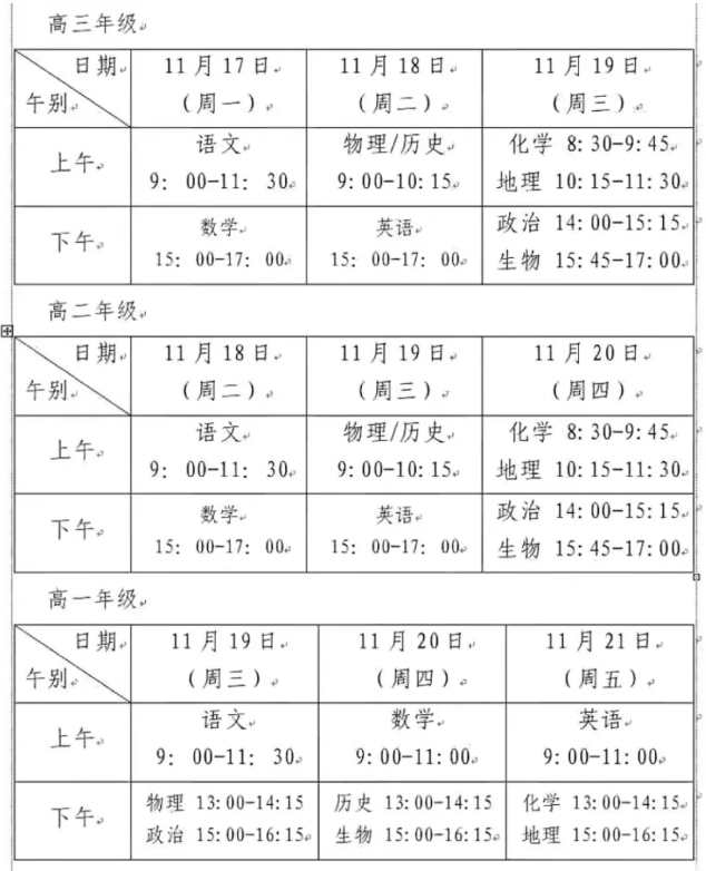 南京、苏州、常州高中期中考试时间出炉！附往年期中真题！2.png