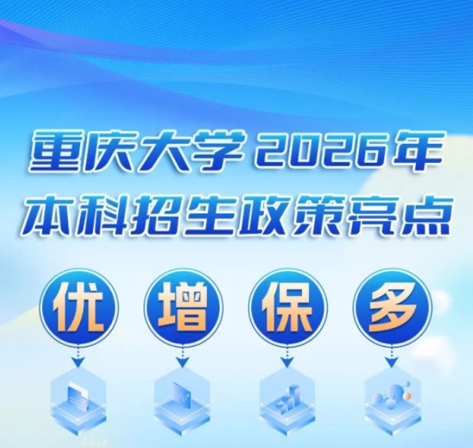 重庆大学2026本科招生政策亮点