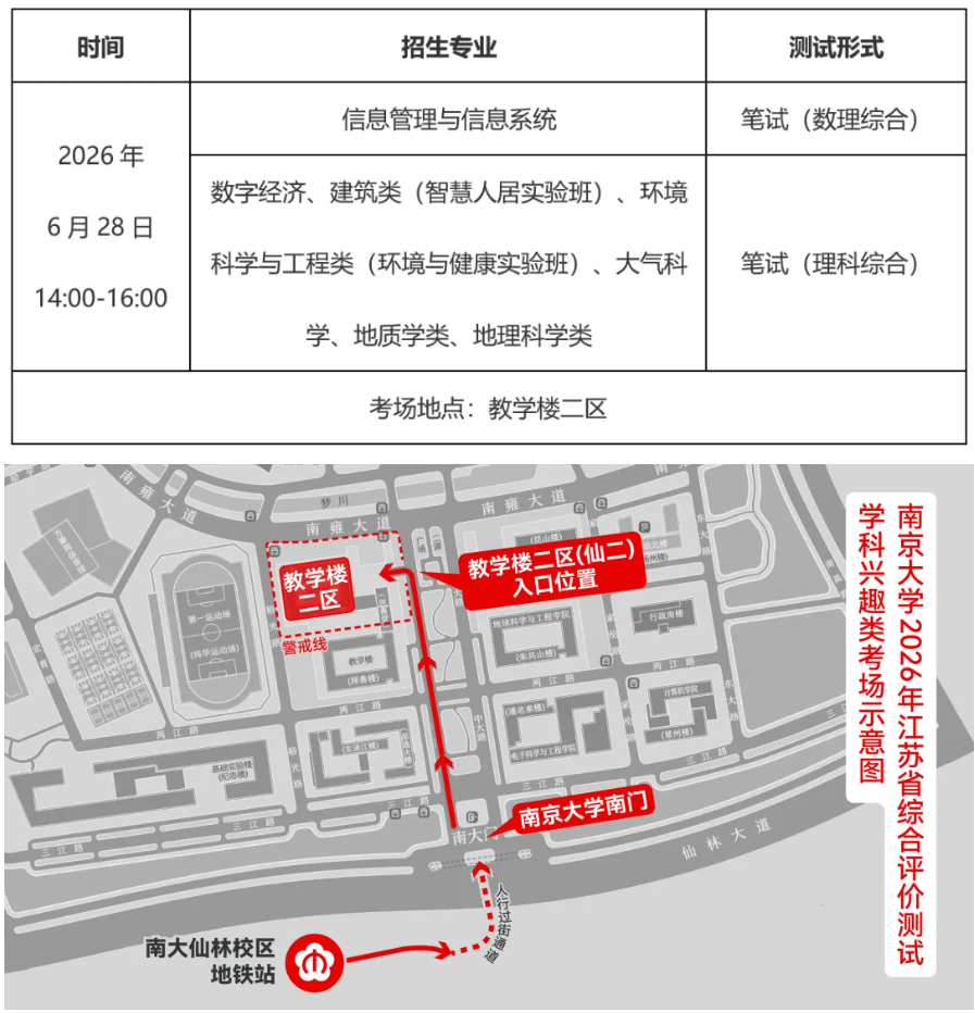 1781082341829263.png 南京大学2026年江苏省综合评价测试安排公告3.png