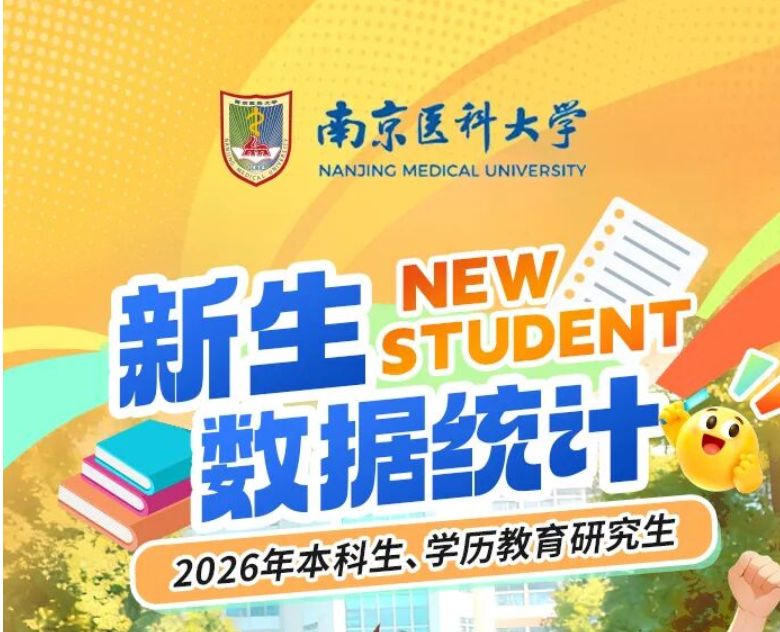 3089名本科新生！南京医科大学2026年新生大数据来啦！